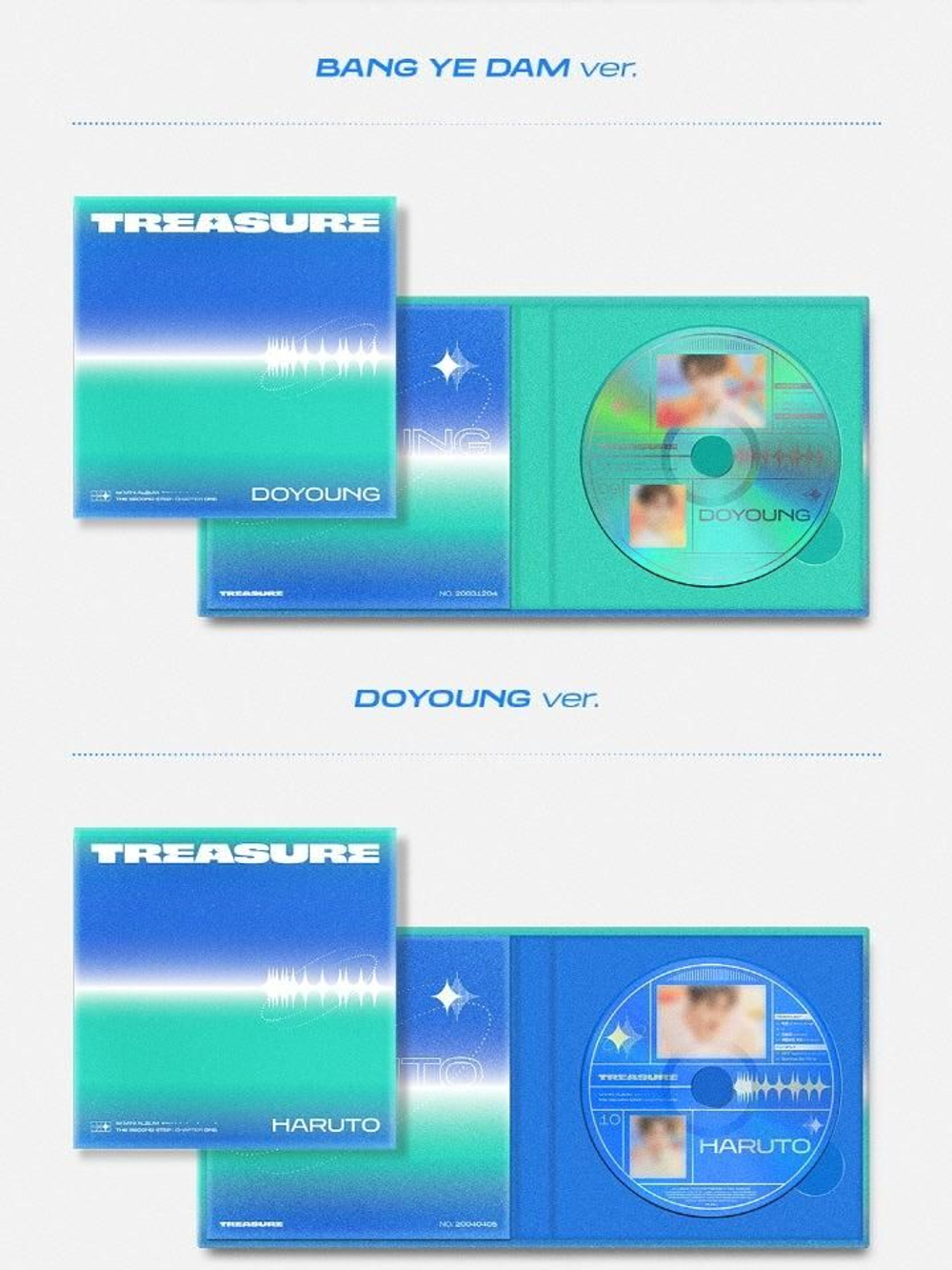 Альбом TREASURE - THE SECOND STEP : CHAPTER ONE 1st Mini Album DIGIPACK 12 Version SET