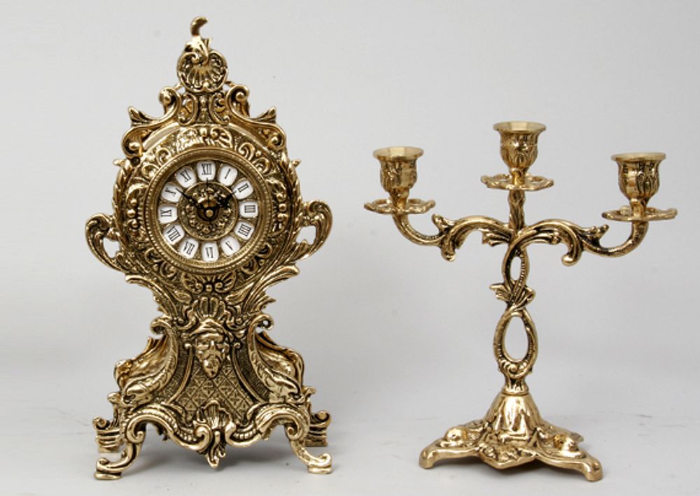 Bello De Bronze Часы Бельведер каминные