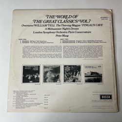 Винтажная виниловая пластинка LP London Symphony Orchestra, Paris Conservatoire, Peter Maag, The World Of The Great Classics Vol.7 (Англия 1970)