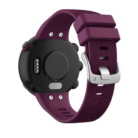 Ремешок для Garmin Forerunner 45 / Garmin SWIM 2 силиконовый (Сливовый)