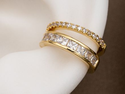 Кафф "Дорожка" со стразами