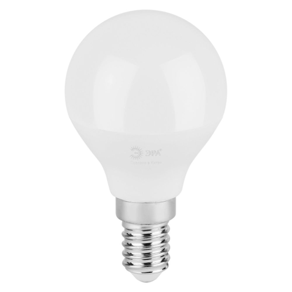 Лампа светодиодная ЭРА GREEN LINE LED P45-6W-840-E14 GL 6Вт шар яркий белый свет E14 | Лампы cветодиодные Шар (G/P)