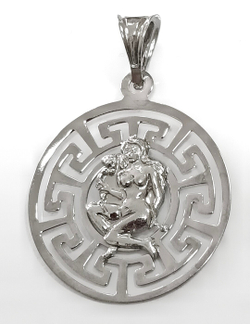 Ювелирная подвеска "Дева", серебро