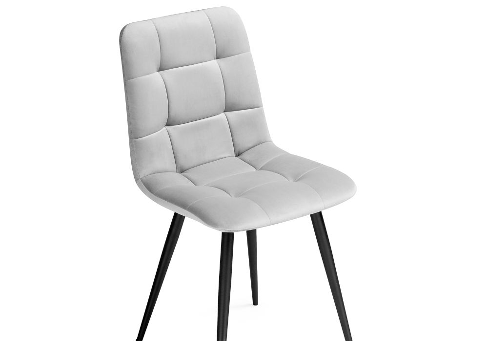 Стул на металлокаркасе Чилли К светло-серый / черный