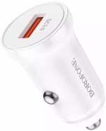 Автомобильная зарядка BOROFONE BZ18 QC3.0 Белый