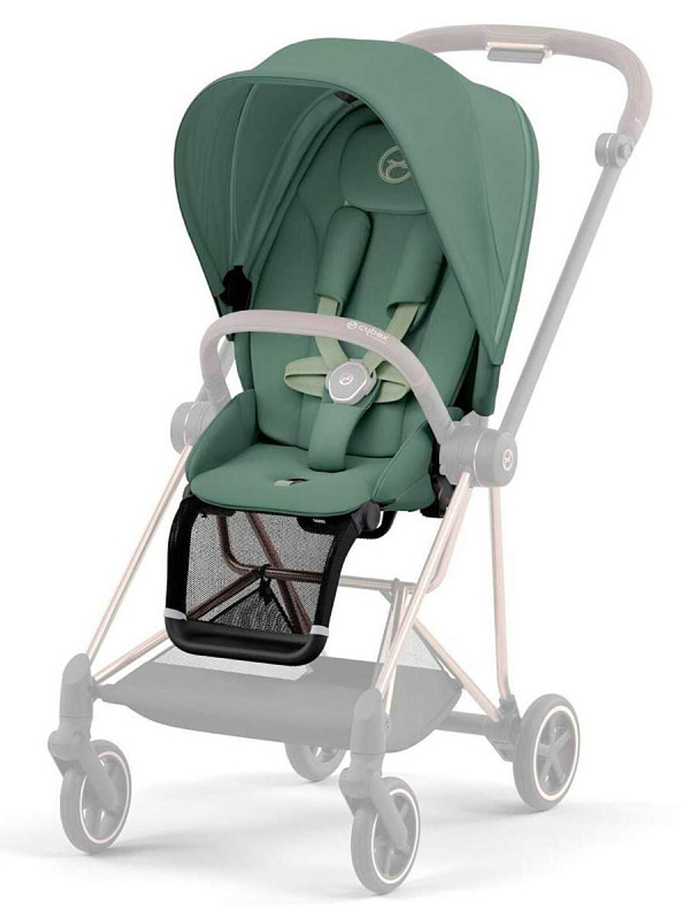 Прогулочная коляска Cybex Mios III Rosegold complete Leaf Green