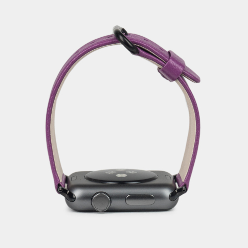Ремешок для Apple Watch 40/41/42 mm из кожи козы, фиалкового цвета