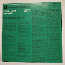 Винтажная виниловая пластинка LP From Improvising Jazz Series (From "Improvising Jazz" Series) Vol. 3 (Польша 1976)