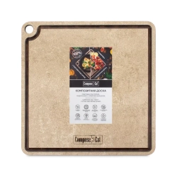 Подставка под горячее/доска для сервировки 24х24см ComposeEat ProFashion порфир кремовый