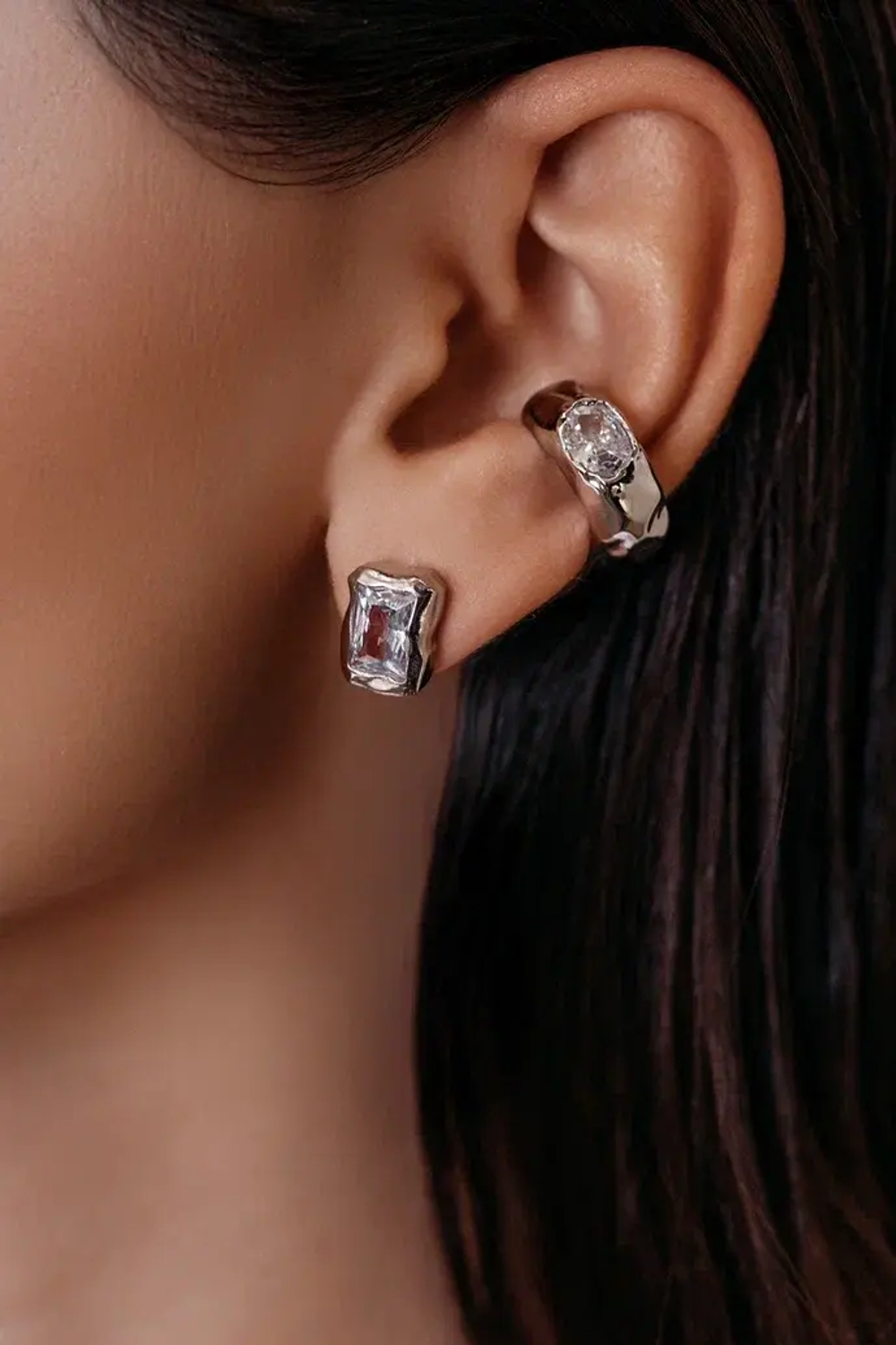 Кафф "DEEP SHINE" в серебре