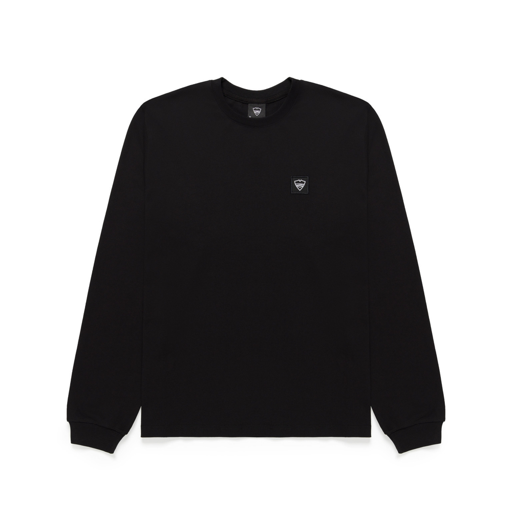 Лонгслив Питерский Щит Лого Черный