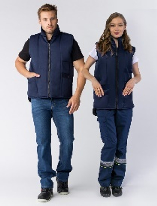 Жилет утепленный Универсальный (тк.Смесовая,210), т.серый