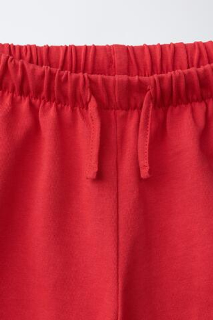 ZARA ТРИКОТАЖНЫЕ ШОРТЫ, КРАСНЫЙ