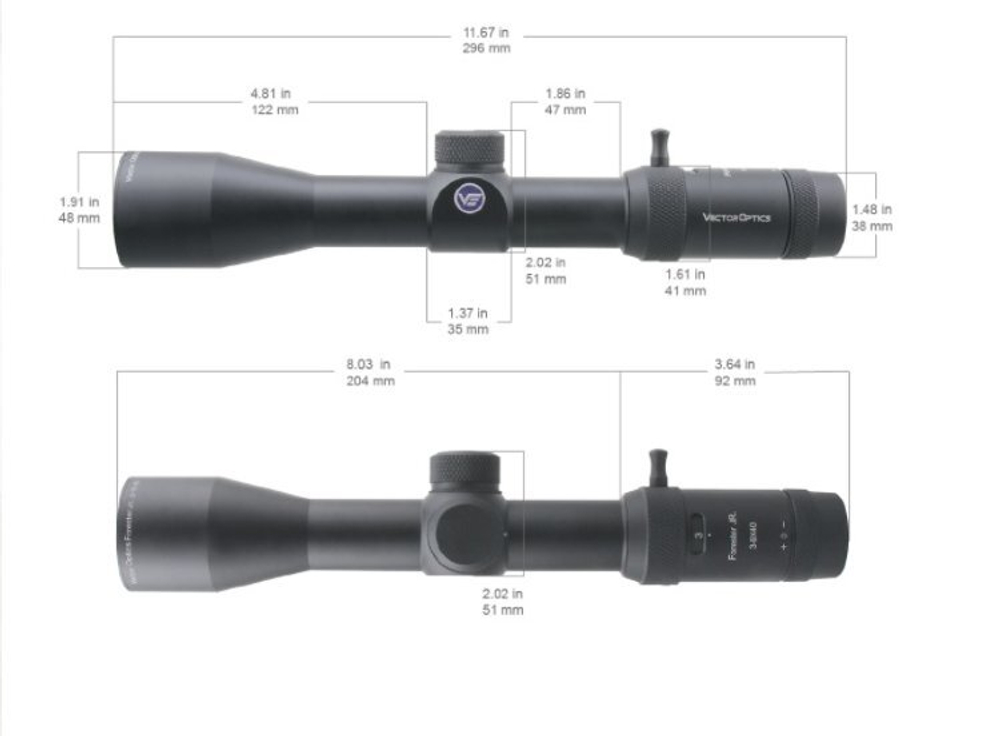 Оптический прицел VectorOptics Forester Jr. 3-9x40 (Q)