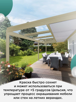 Краска для мебели, дерева и пластика матовая без запаха Гумвнутрянка палисандр 1 литр.