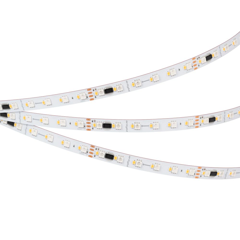 Светодиодная лента SPI-BA120-12mm 24V RGBW-White-PX6-BPT (16 W/m, IP20, 5060/2835, 5m) (Arlight, бегущий огонь) 040622