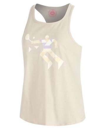 Женский топ теннисный Bidi Badu Paris 2025 Chill - бежевый