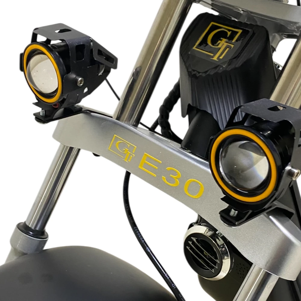 Электроскутер Citycoco GT E30 черный глянец