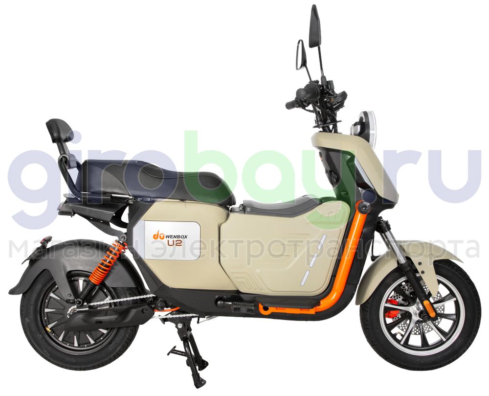 Электроскутер WENBOX U2 PRO 1500W (60V/45Ah) - Бежевый фото №5