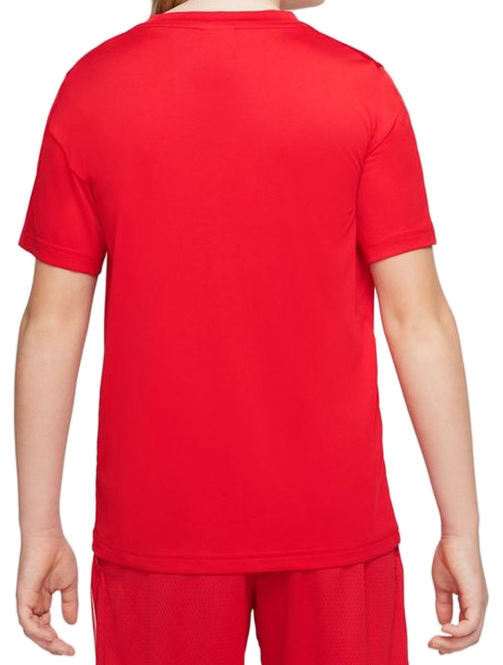 Футболка для мальчика теннисная Nike Dri-Fit Short Sleeve Training Top - university red/white