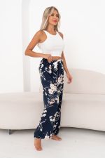 Брюки (синий/цветы) Бр11-920/2 Nikol (Акция)