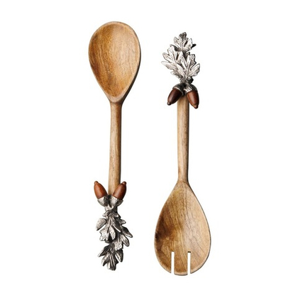 Набор сервировочные ложка и вилка Жёлуди, 29 см 37807