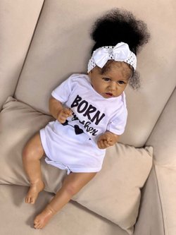 Кукла Реборн мягконабивная 55см в пакете (FA-369)