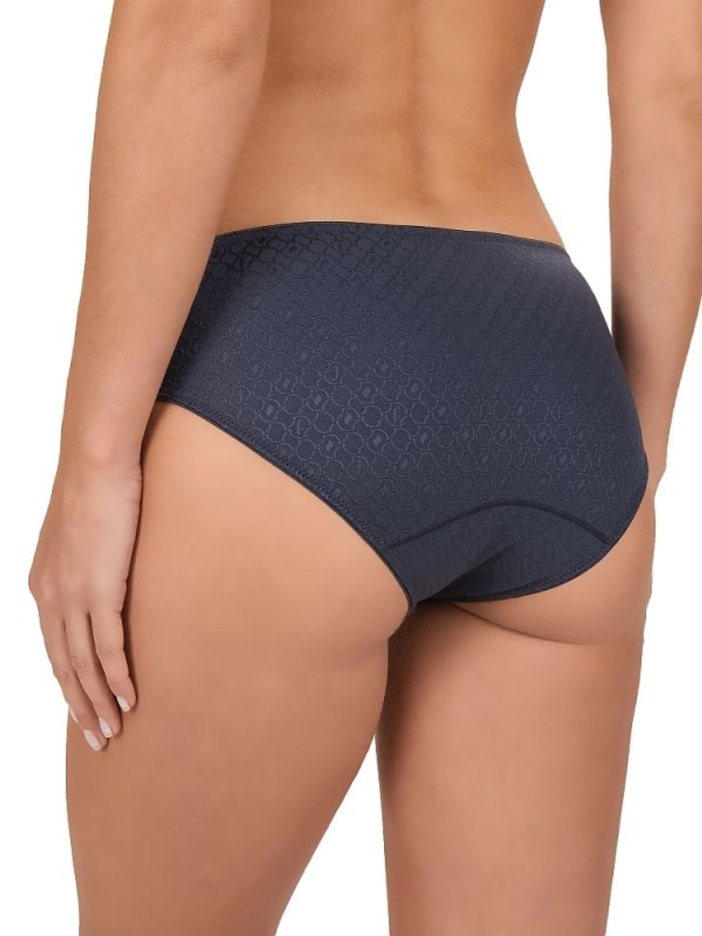 Жаккардовые трусики-слипы с мелким рисунком (Размер: 48) (Цвет: пудровый)