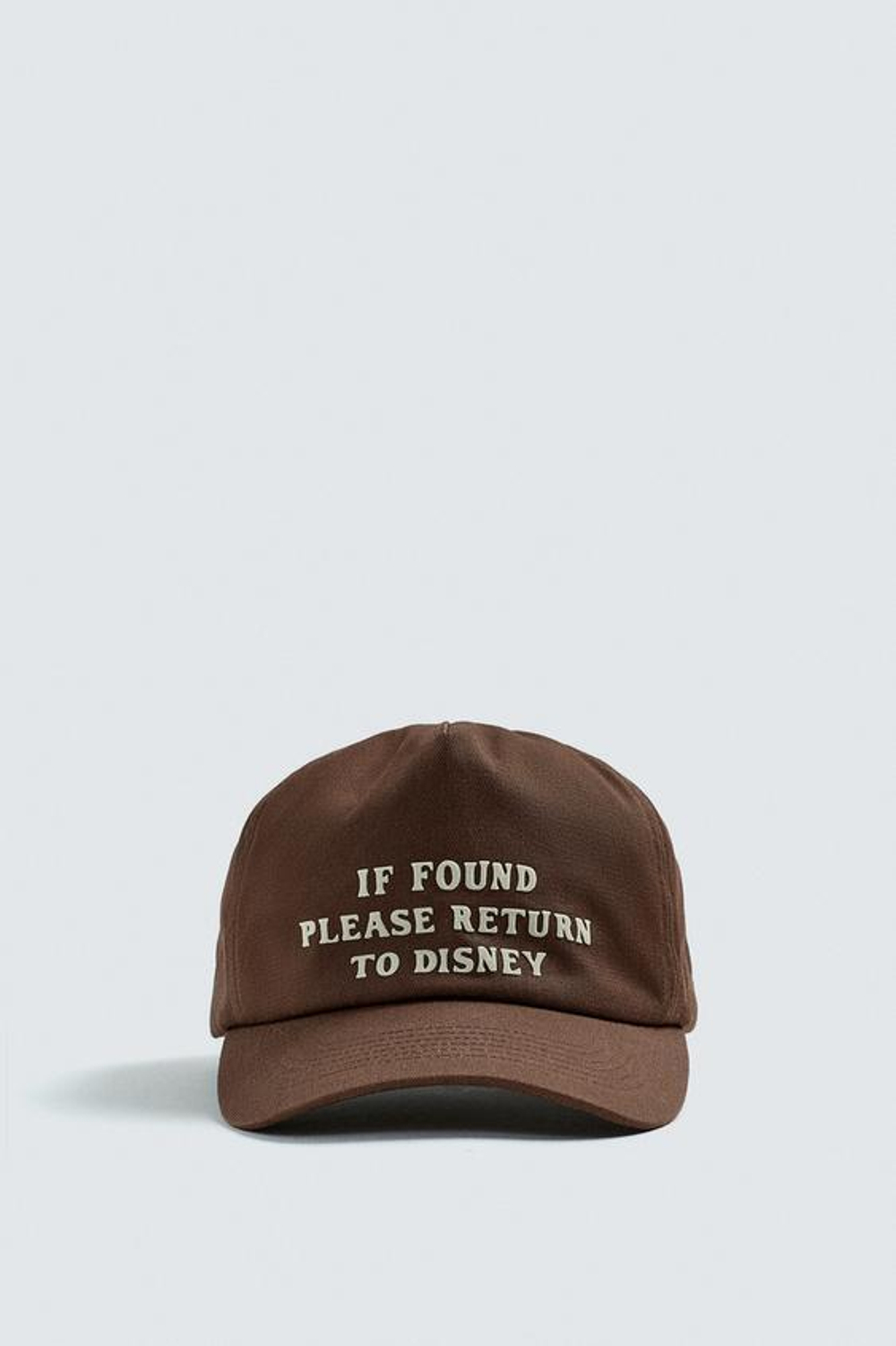 ZARA HARRY LAMBERT X DISNEY КЕПКА С ТЕКСТОМ, КОРИЧНЕВЫЙ