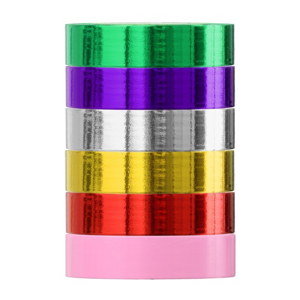 Упаковочная декоративная лента Basir, цветная, ширина - 3 см, ассорти
