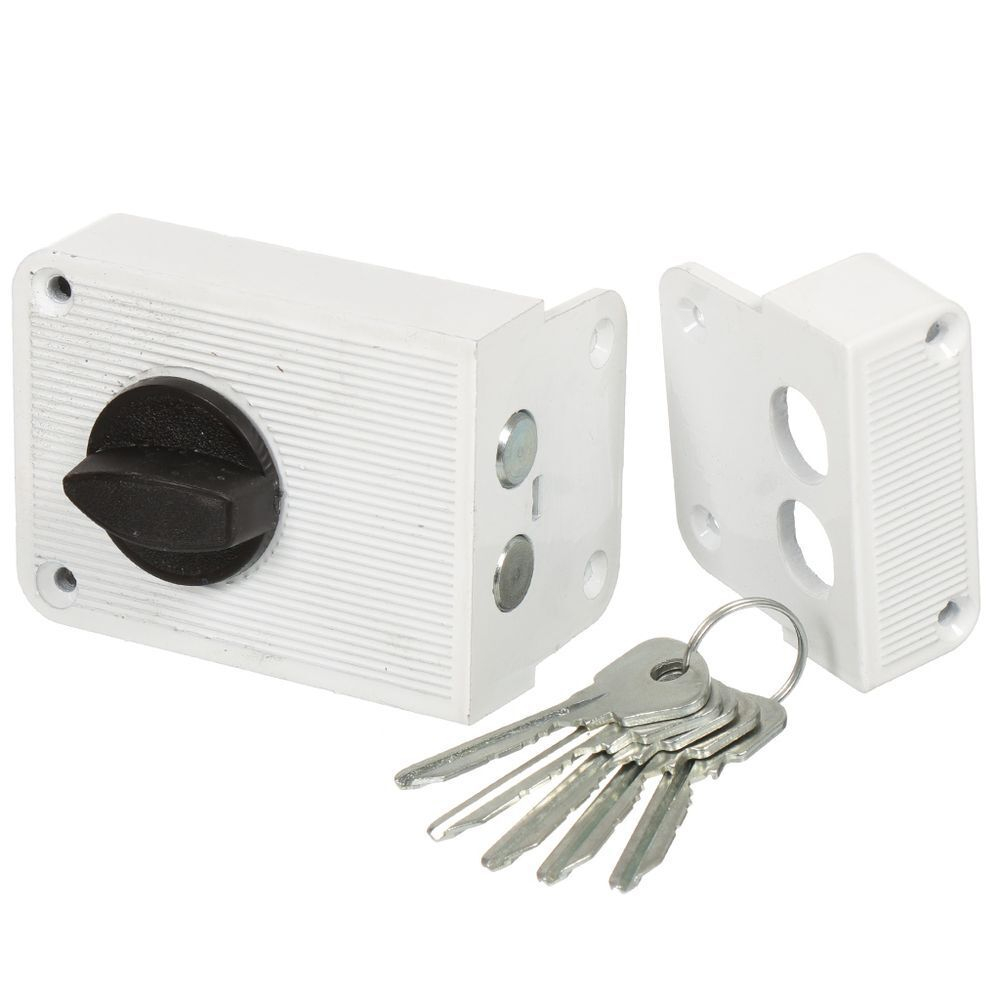 Замок накладной дверной, Зенит, 3Н1-3, 00-00000627, бел