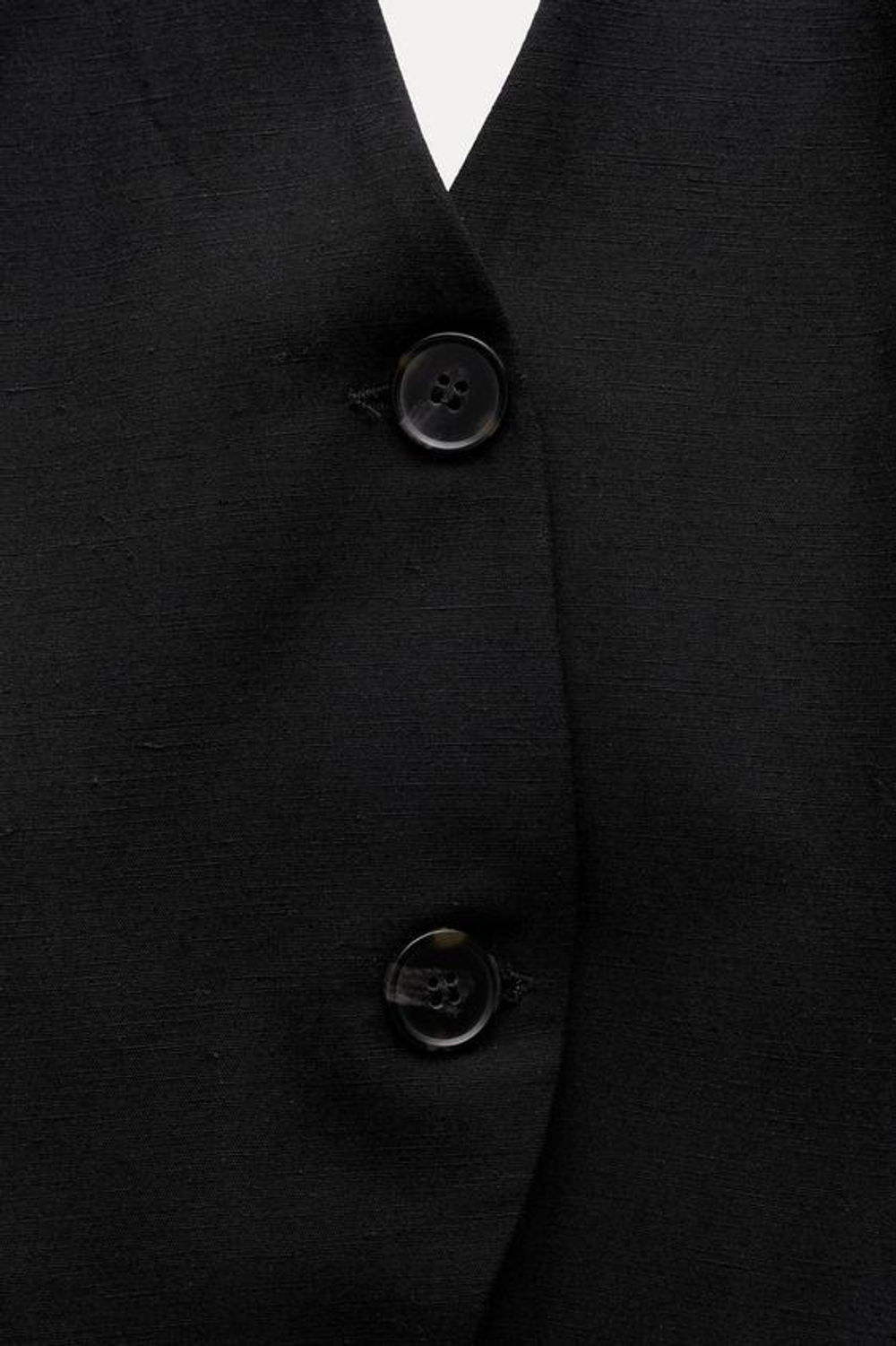 ZARA ТОП С ГОРЛОВИНОЙ ХАЛТЕР И ЗАВЯЗКАМИ, ЧЕРНЫЙ