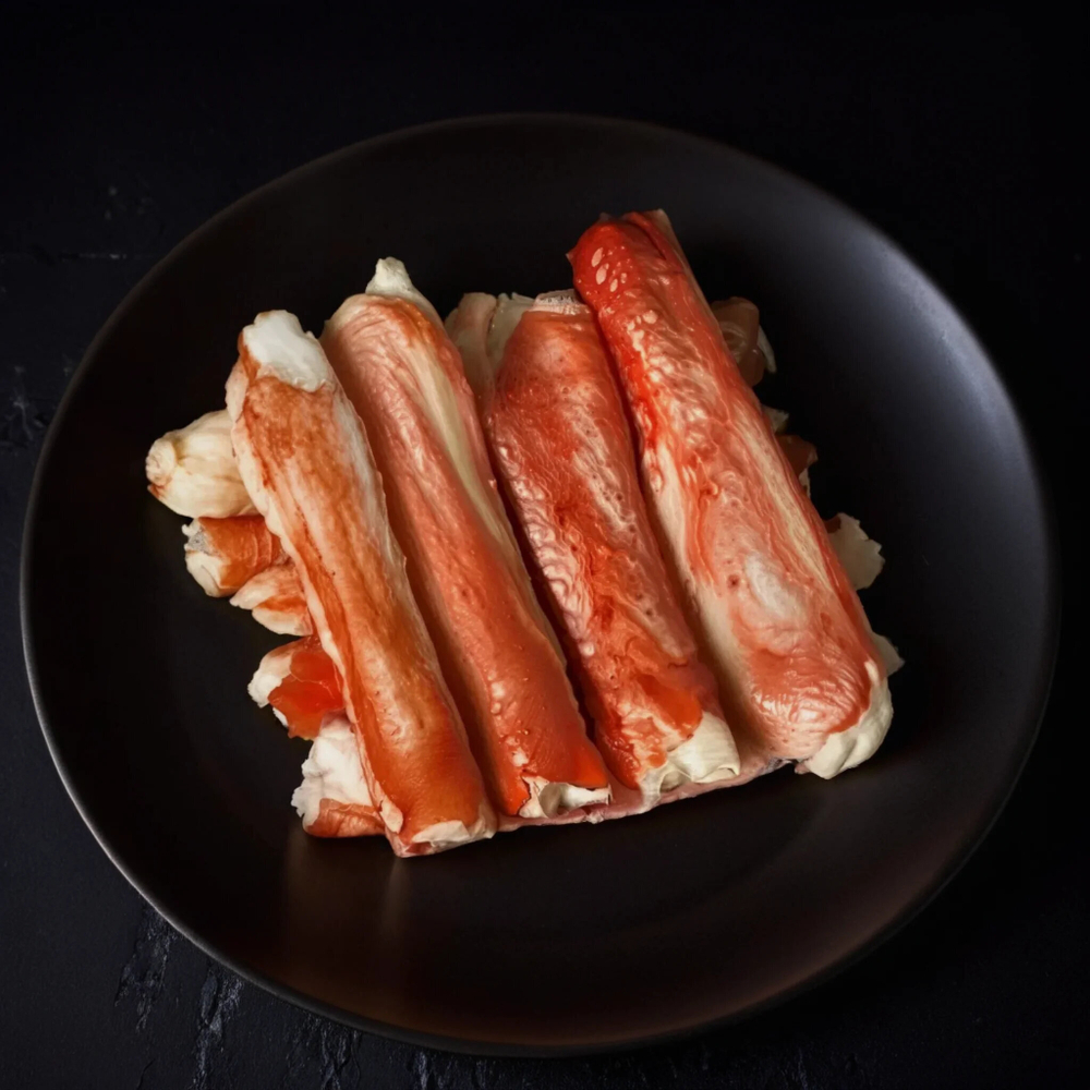 Мясо камчатского краба 2-я фаланга, очищенное, варено-мороженое, 10-12см, 1кг