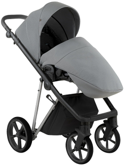 Детская коляска Roan Sol Vintage Luxury 2.0 3 в 1 с автокреслом Tutis Elo Black VIN 01/BT Blue Tea/Blue Tea/руч.Grey/к.Grey