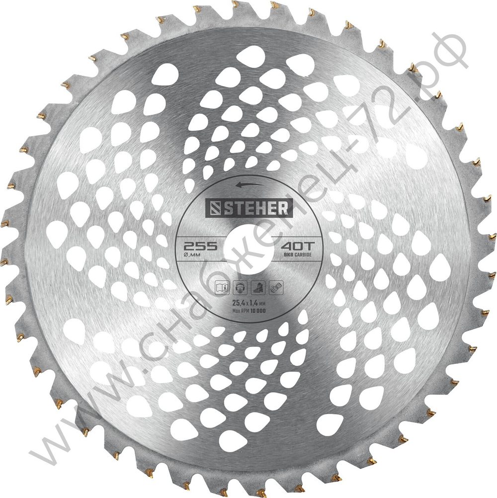 STEHER TBН-40, 255 мм, 40T, нож для триммера (75140)