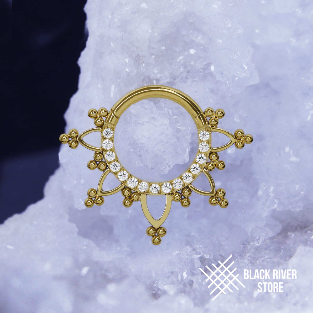 Кликер Delaria Crystal PVD Yellow 1.2мм