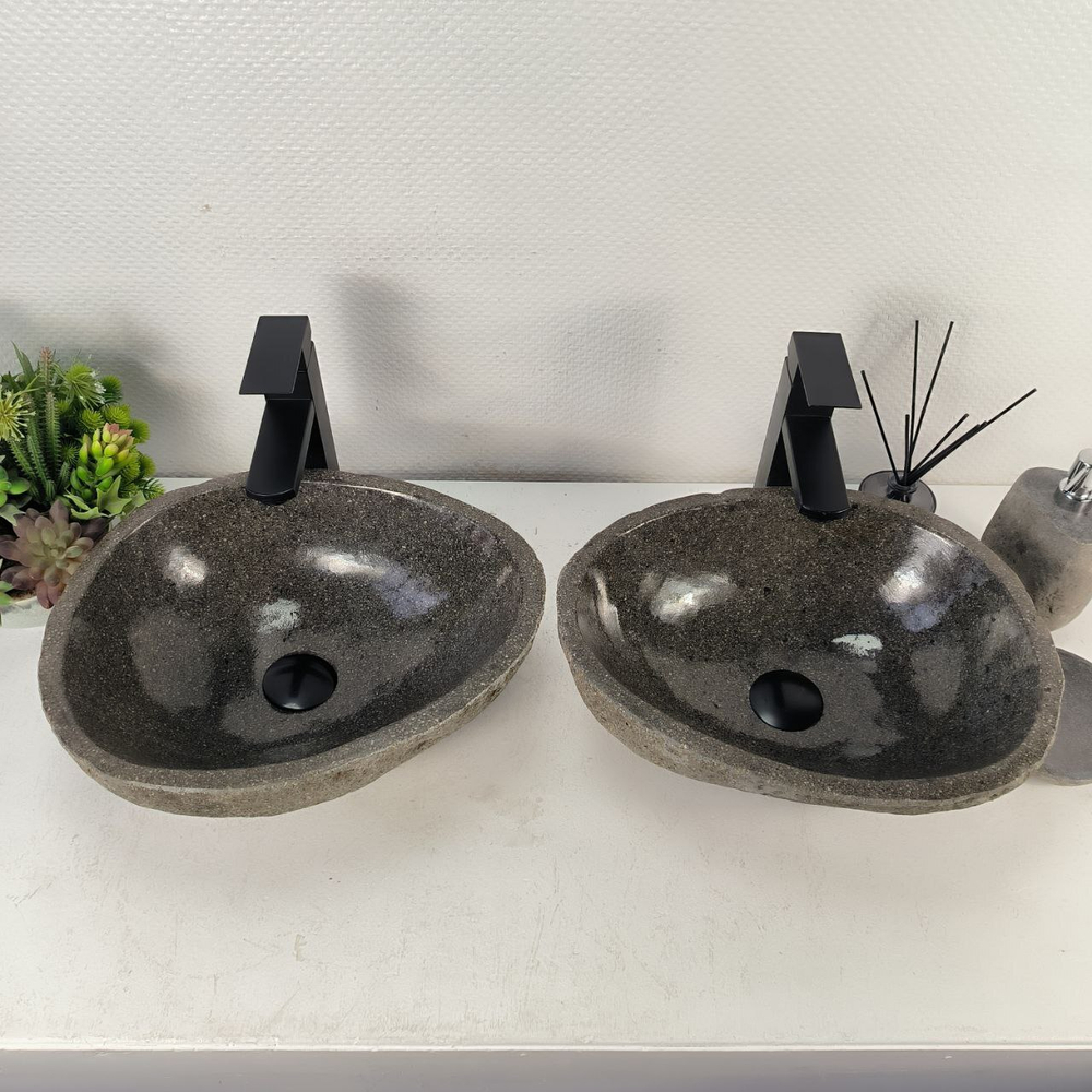 Раковина из речного камня ПАРА! RS-65128 41*33*15 0865