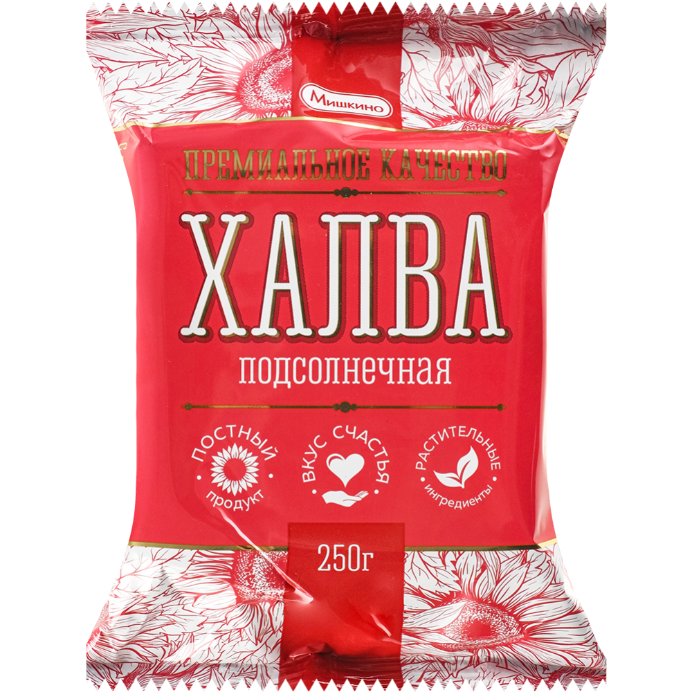 Халва подсолнечная Мишкино 250 гр