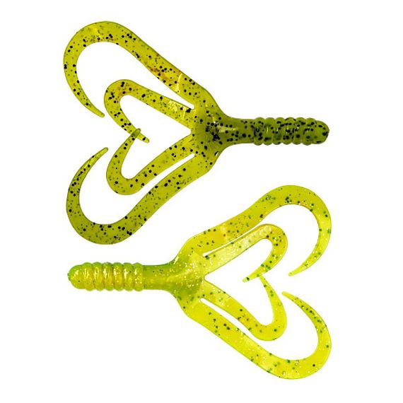 Твистер Helios Credo Four tail 2,35"/6,0 см Green Lime 10шт. (HS-20-010)