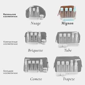 Несессер Mignon из кожи теленка цвета карамель