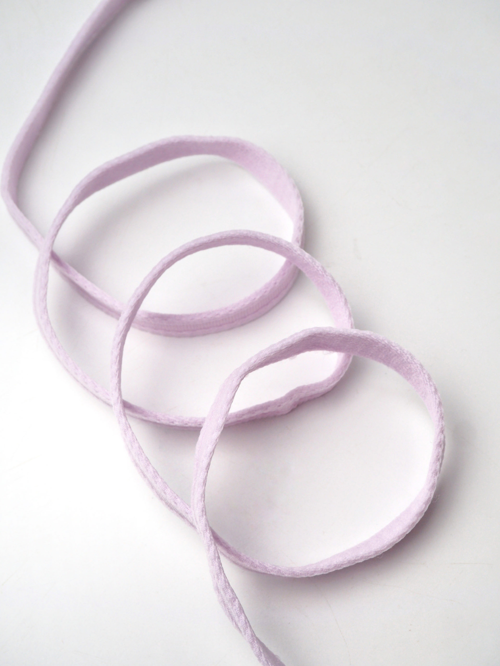 Туннельная лента бесшовная лавандовая ширина 10 мм