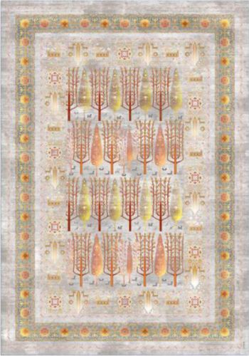 Иранский ковер из искусственного шелка Rokhbaft 1029 Иран