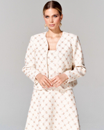 Платье длины миди из премиального твида