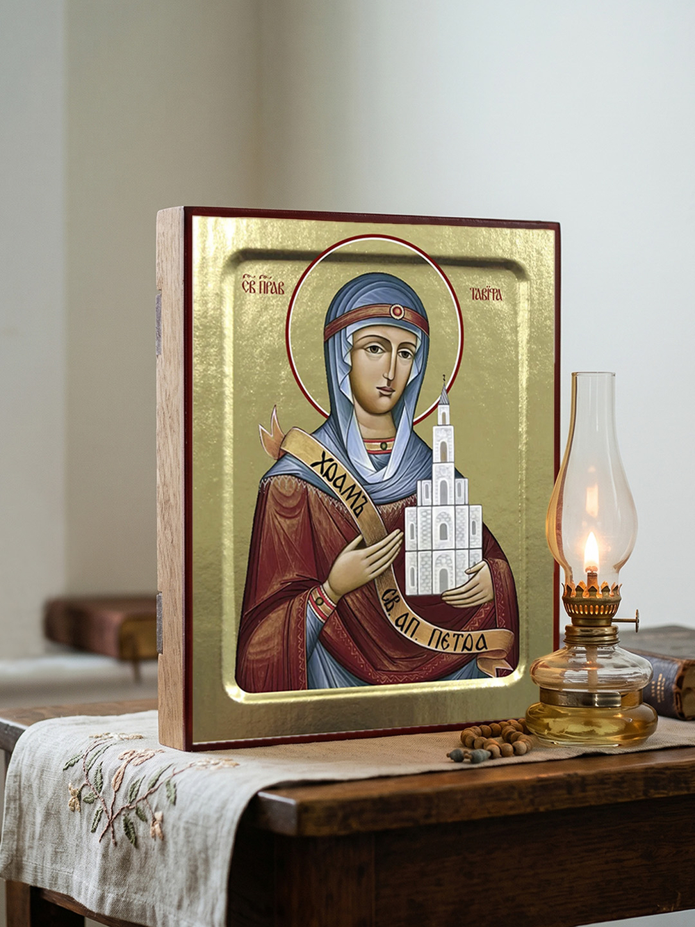 Икона Тавифы, праведной на дереве: 125 х 160 (Синопсисъ)