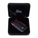 Зажигалка Lubinski "Дрэгон" турбо, двойное пламя, черно-красная