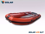 Лодка надувная моторная solar-470 super jet tunnel