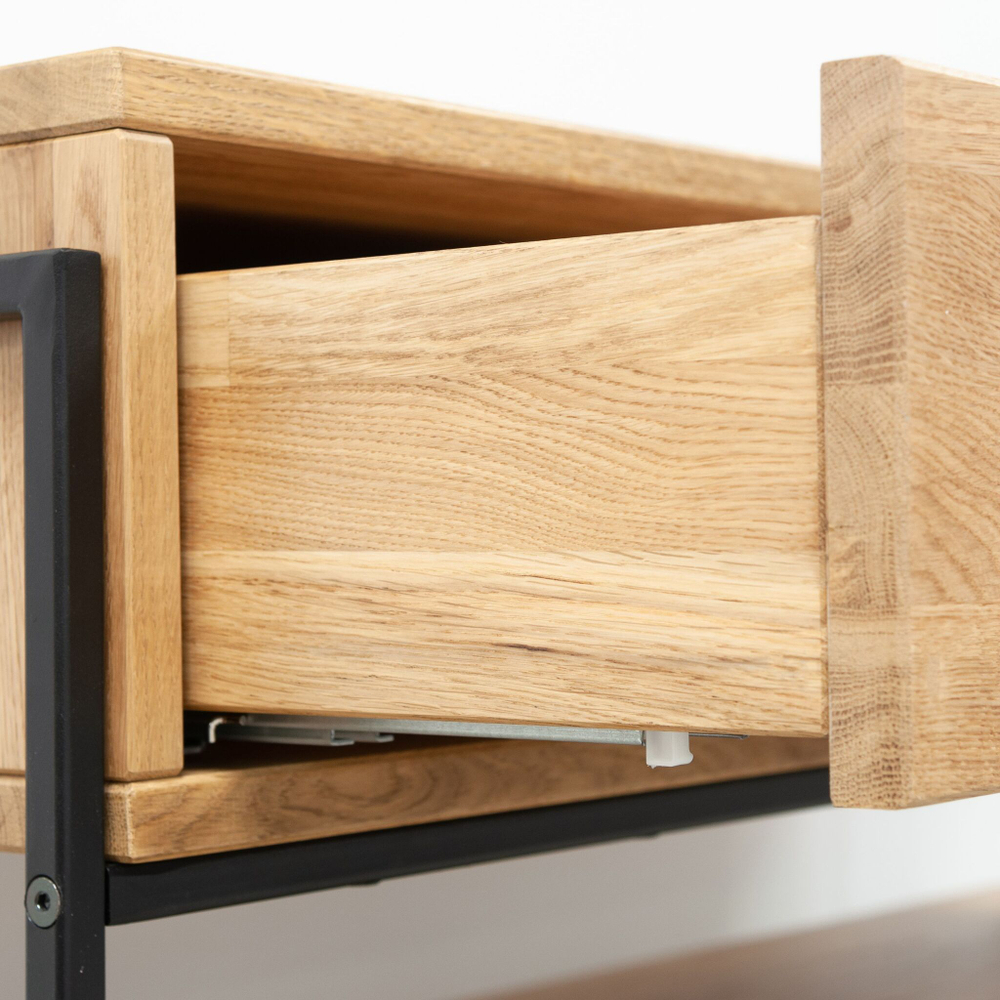 Туалетный столик с ящиками и полкой из дикого дуба