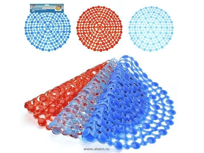 Коврик для раковины круглый "Ажурный" 29см