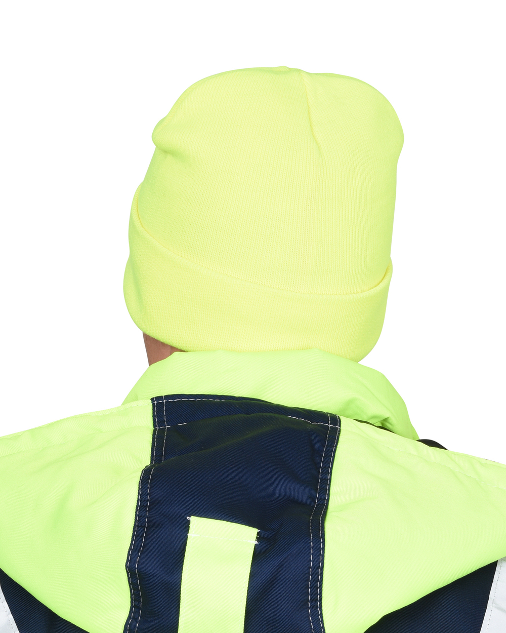 Шапка трикотажная флуоресцентная лимонная СИРИУС Юка, с утеплителем Тинсулейт (х12х120)