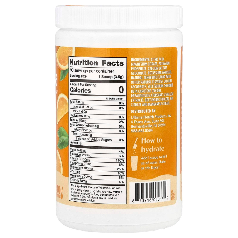 Ultima Replenisher, 6 Essential Electrolytes, ежедневная смесь для приготовления электролитов, апельсин, 315 г (11,1 унции)